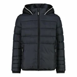 Wattierte Jungenjacke mit Kapuze><noscript><img width=