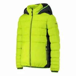 Wattierte Jungenjacke mit Kapuze><noscript><img width=