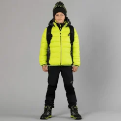 Wattierte Jungenjacke mit Kapuze><noscript><img width=
