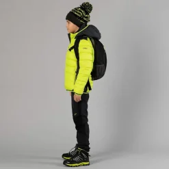 Wattierte Jungenjacke mit Kapuze><noscript><img width=