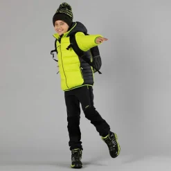 Wattierte Jungenjacke mit Kapuze><noscript><img width=