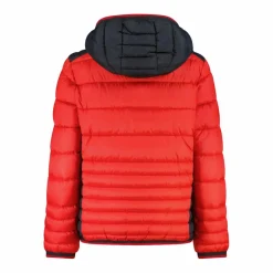 Wattierte Jungenjacke mit Kapuze><noscript><img width=