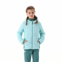 Wattierte Steppjacke mit Kapuze für Mädchen><noscript><img width=