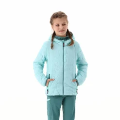 Wattierte Steppjacke mit Kapuze für Mädchen><noscript><img width=