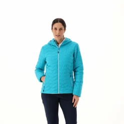 Wattierte Steppjacke mit Kapuze für Damen><noscript><img width=