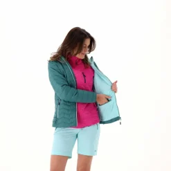 Wattierte Steppjacke mit Kapuze für Damen><noscript><img width=