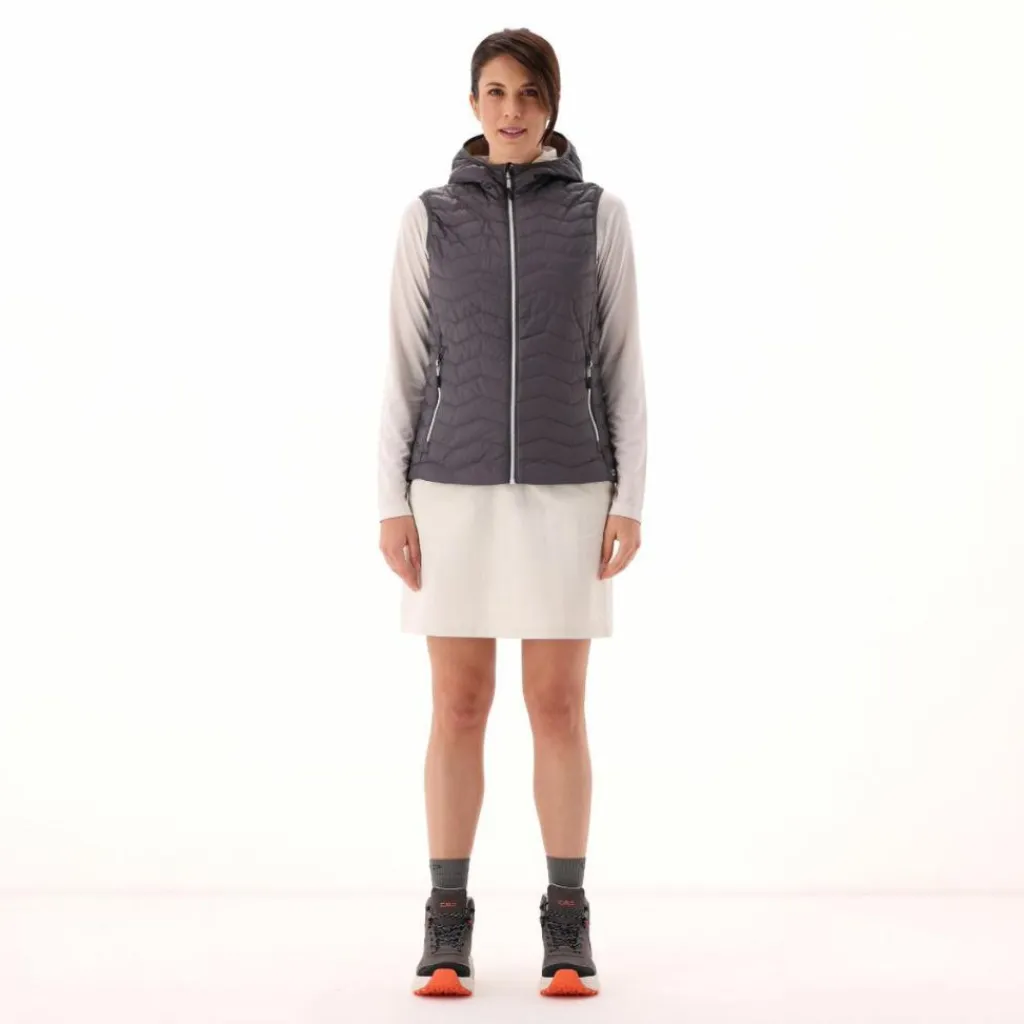 Wattierte Weste mit Kapuze für Damen>CMP New