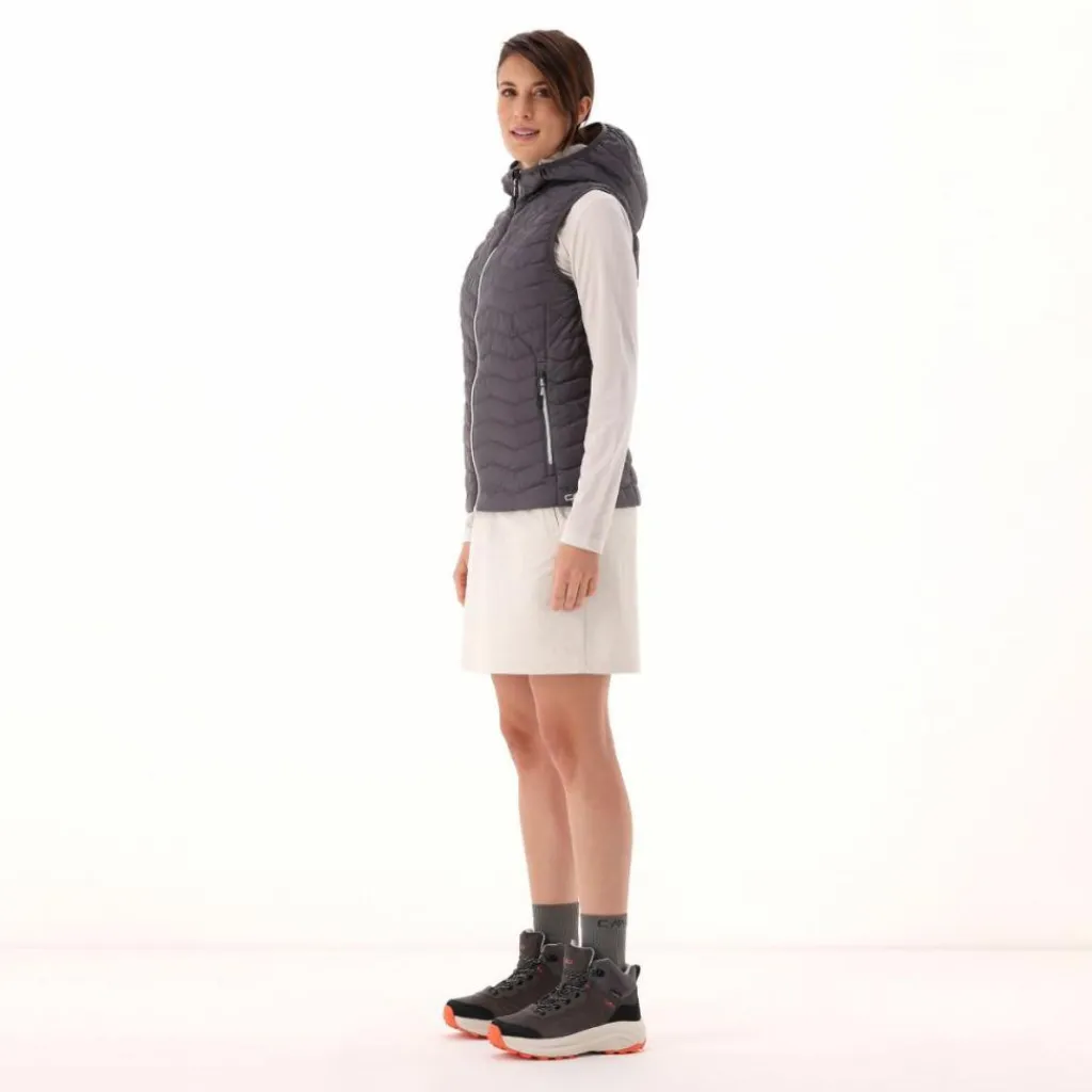 Wattierte Weste mit Kapuze für Damen>CMP New
