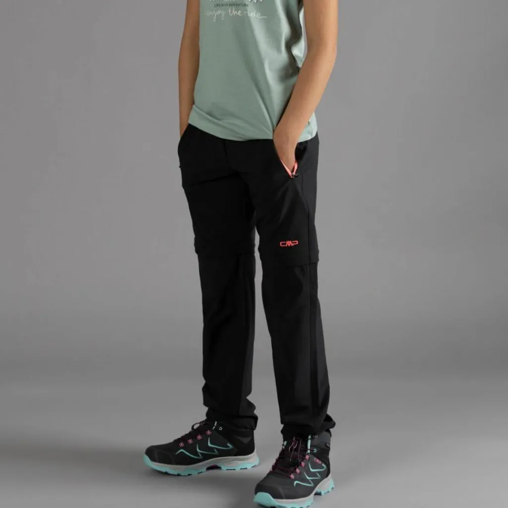 Zip-Off-Mädchenhose aus Stretchgewebe>CMP Hot