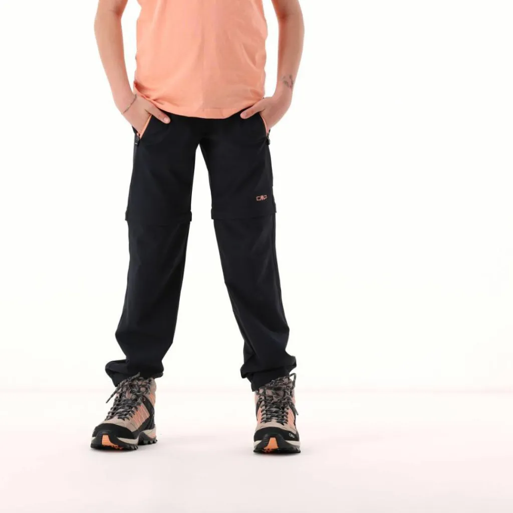Zip-Off-Mädchenhose aus Stretchgewebe>CMP Hot