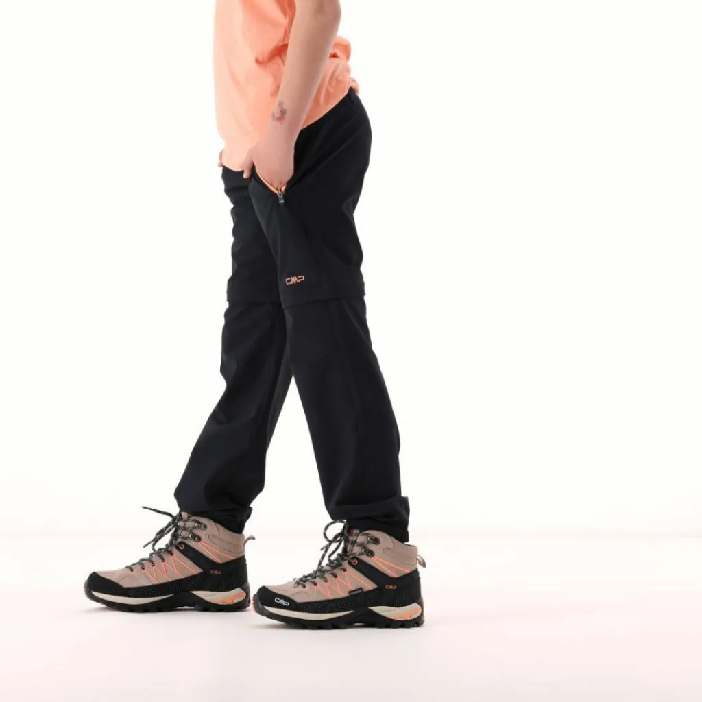 Zip-Off-Mädchenhose aus Stretchgewebe>CMP Hot