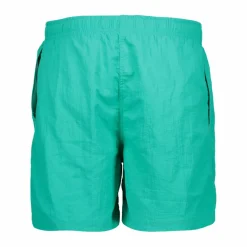 Zweifarbige Bermuda-Badeshorts><noscript><img width=